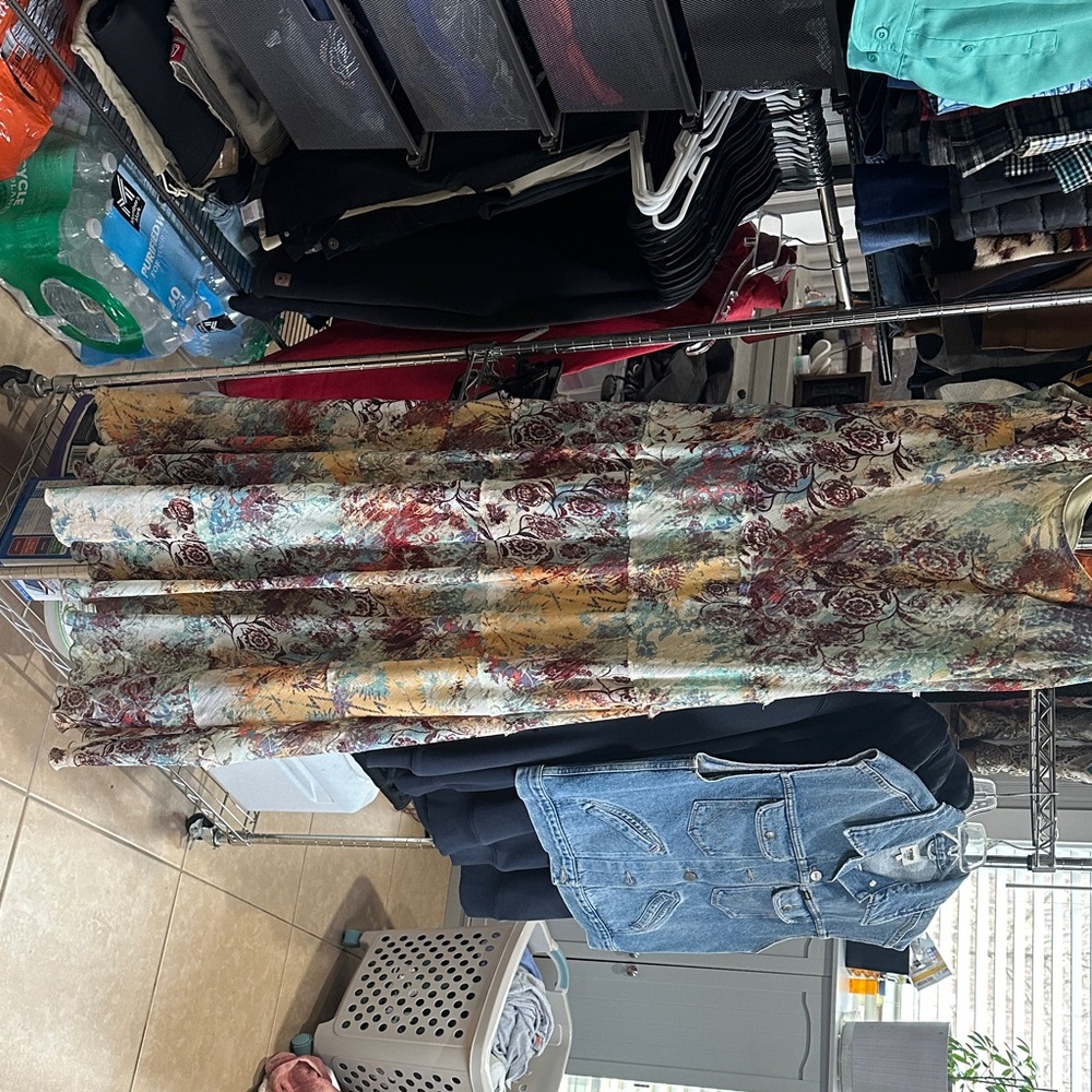 Kasper Floral Multicolor Maxi Dress